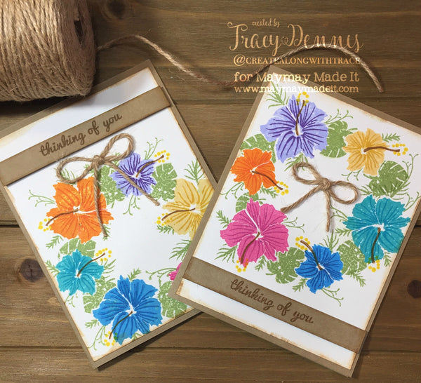 Design Team Project --Hibiscus Card using Masking Technique
