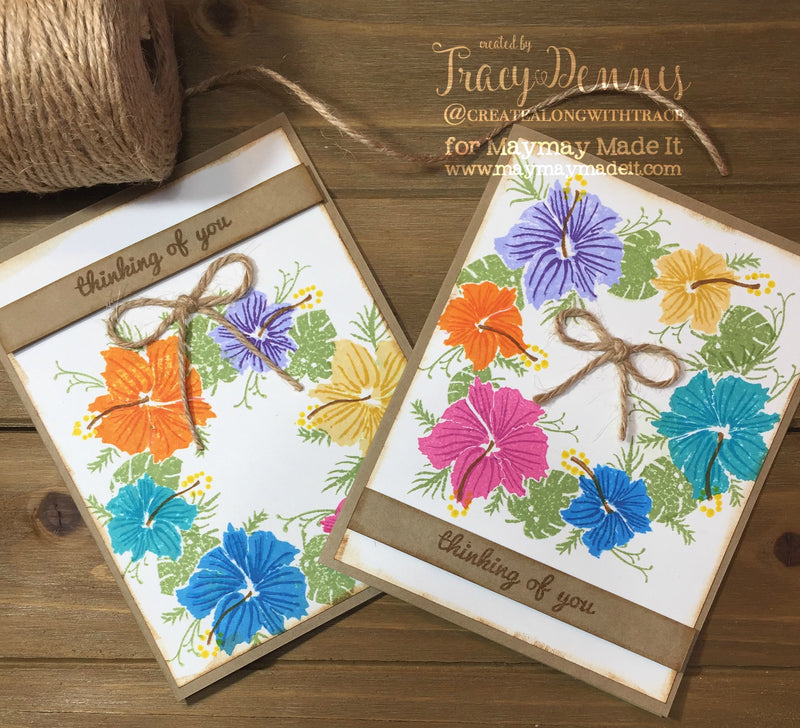 Design Team Project --Hibiscus Card using Masking Technique