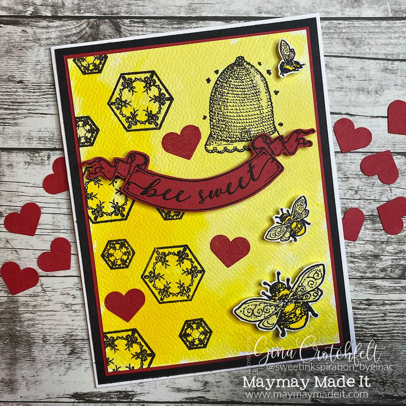 Maymay's Pictorial Design Team Bee Sweet Valentine Card