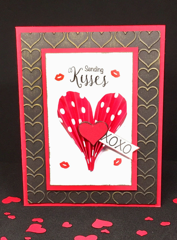 Fan Fold Heart Card by Crystal Cleveland