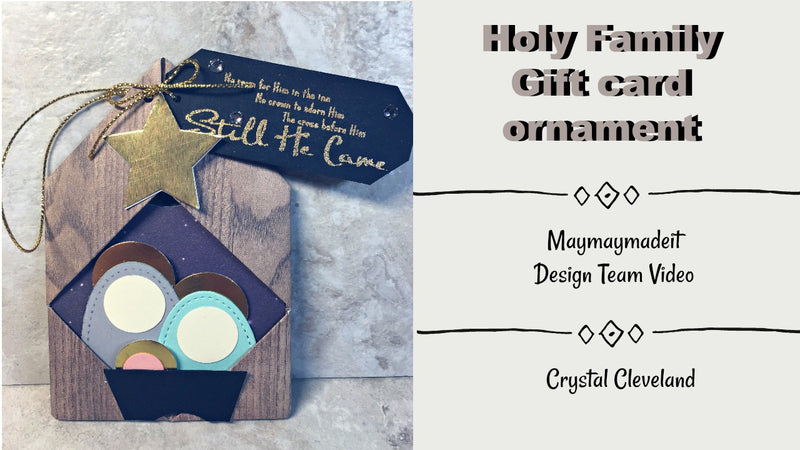 Holy Family Christmas Card Holder by Crystal Cleveland