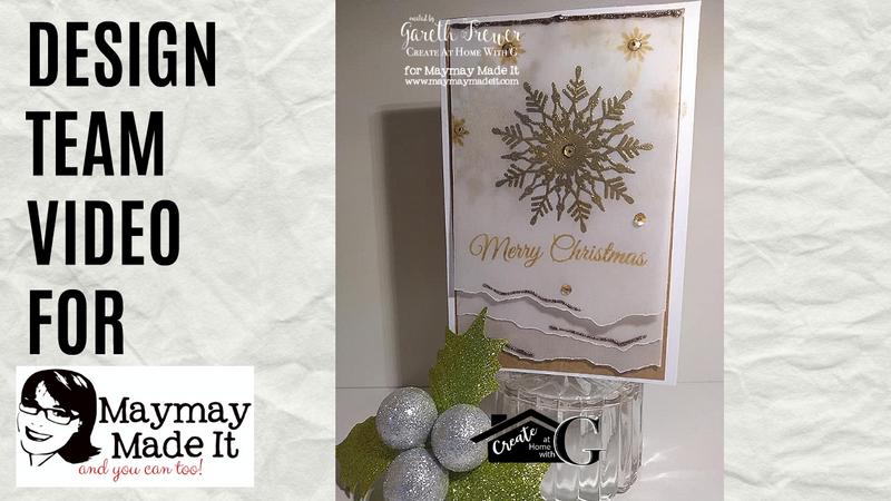 Multi Layered Velum Embossed Snowflake Christmas Card