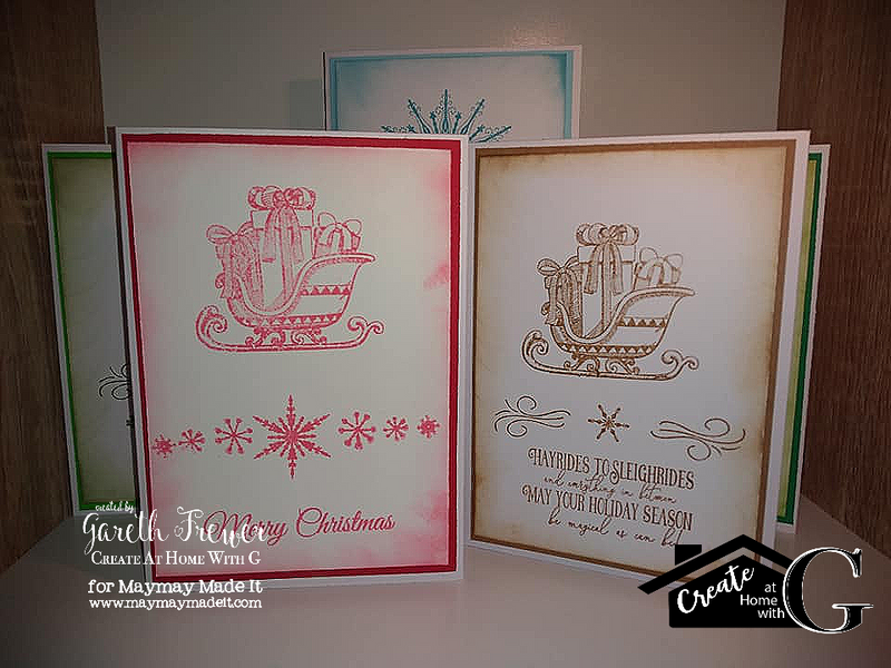 Easy To Mass Produce One Colour Christmas Cards