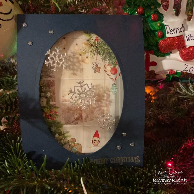 Maymay's Pictorial Design Team Falling Snowflakes Card