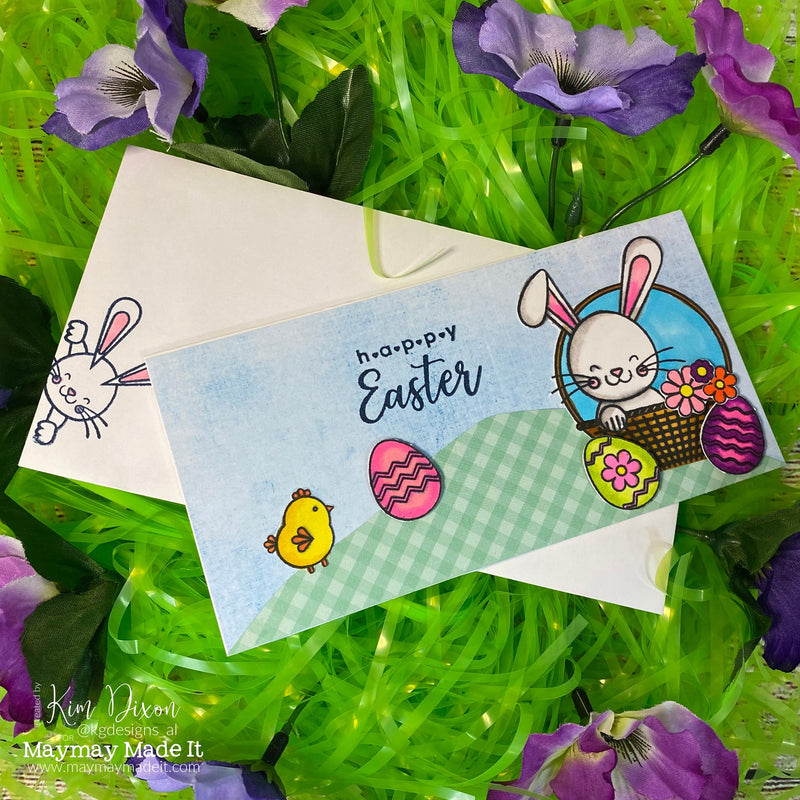 Maymay's Pictorial Design Team Mini Slimline Easter Card