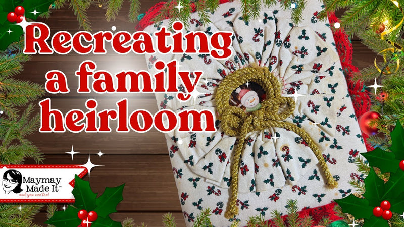 Let’s bring this craft back!  Mixing medias..paper and fabric for the perfect heirloom project!