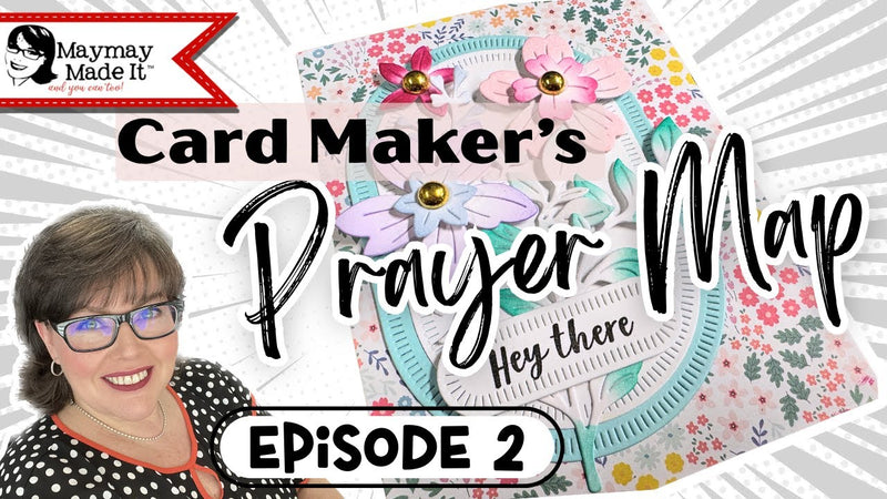 White Card Stock is anything but boring!  Prayer Map Episode 2