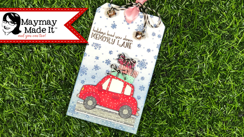 Stamped Christmas Gift Tag!