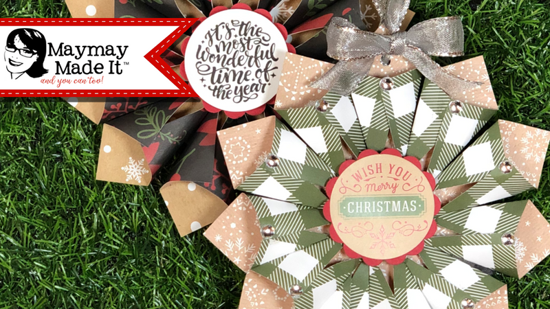 Paper Folded Cone Ornament