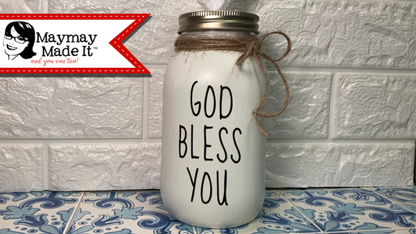 Mason Jar Tissue Holder Gift Idea | Christmas in July