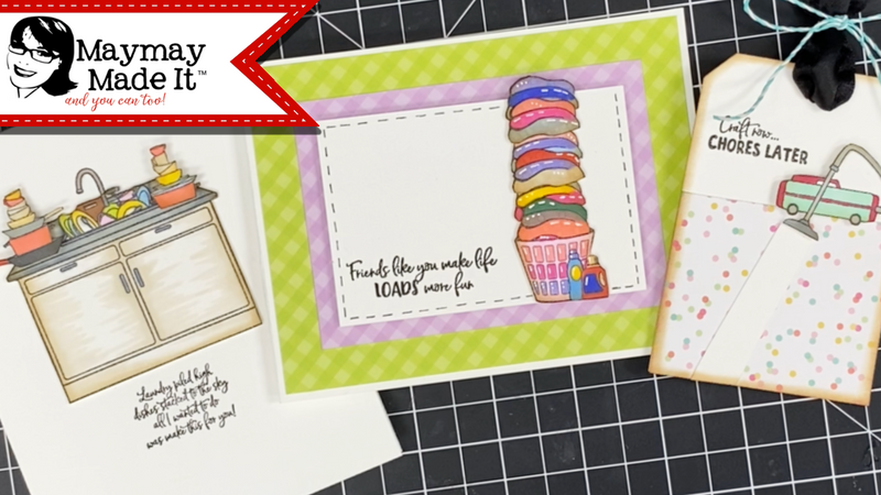Two Cards and a Tag in One Sitting