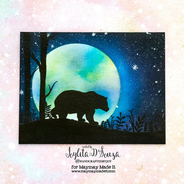 Nighttime Scene Using Vinnie’s Favorite Stamp Set DT Project by Joy D'Souza