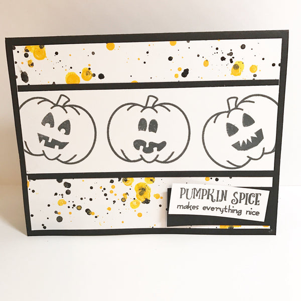 Splattered Halloween Card