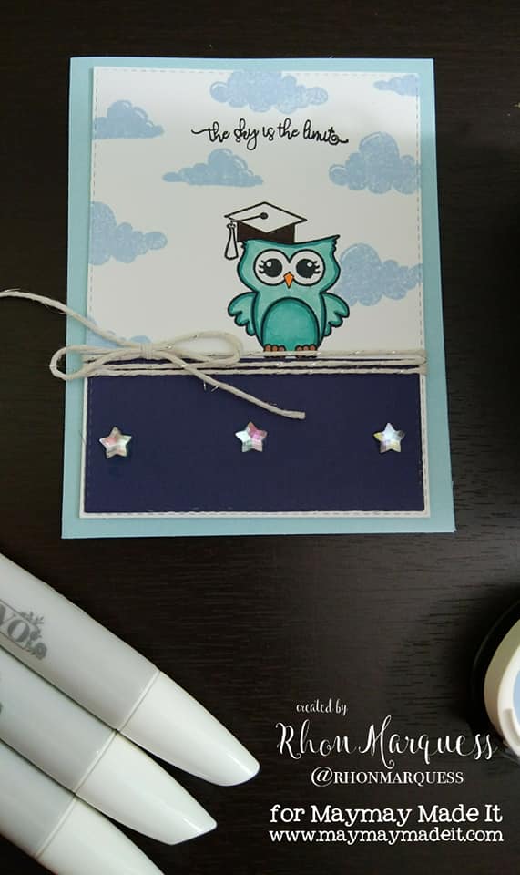 Graduation Card with Owlivia DT Project by Rhon Marquess