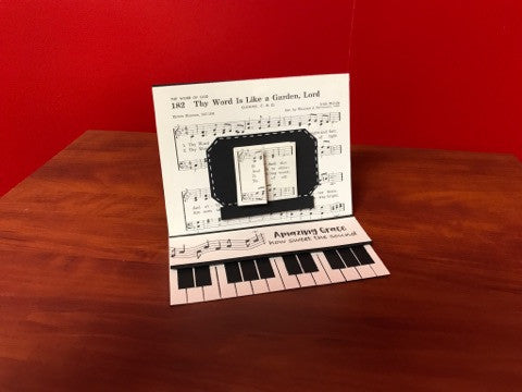 Piano Easel Card Tutorial