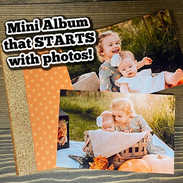 DIY MINI ALBUM STARTING WITH THE PICTURES Create the album from pictures to finished project