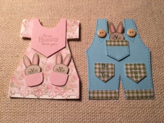 Spring Dress and Bib Overalls Cards by:  Crystal Cleveland