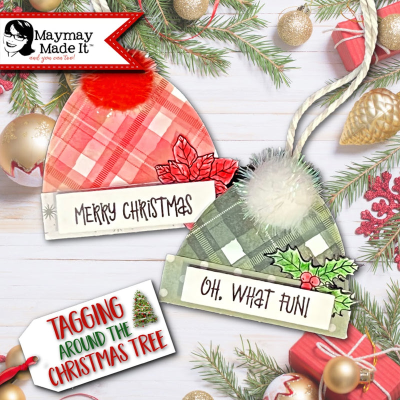 I say toboggan, you beanie we all say TAG! Cute winter gift tag!