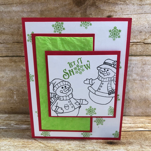 Textured Snowman Card