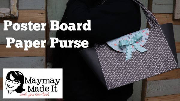 Paper Purse Made with Poster Board