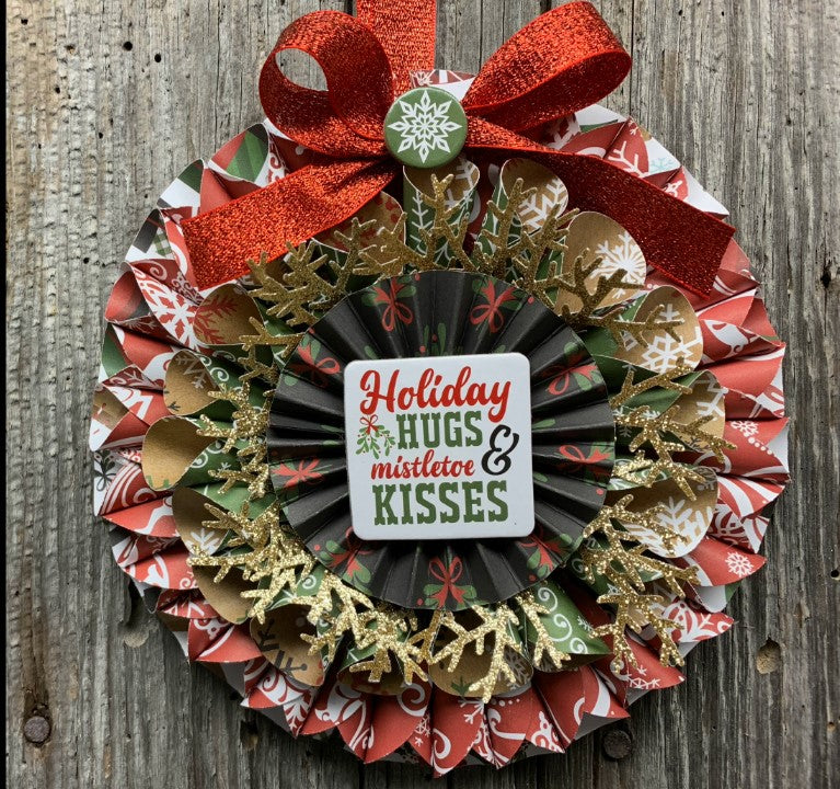 Paper Cone and Rosette Ornament