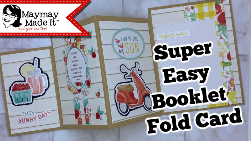 DIY Super Easy Booklet Fold Card