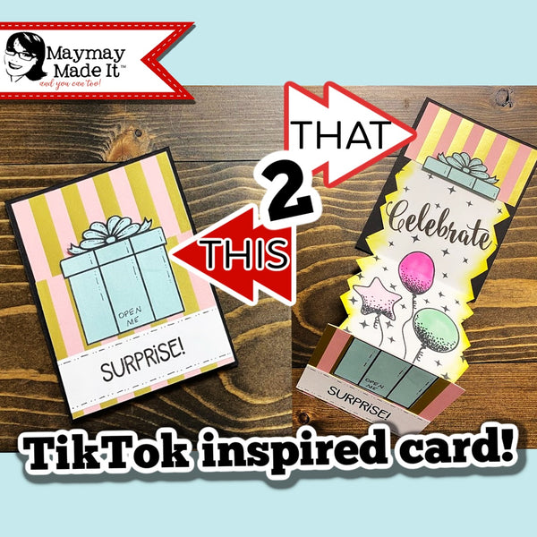 Folded Surprise Birthday Card TikTok Inspired