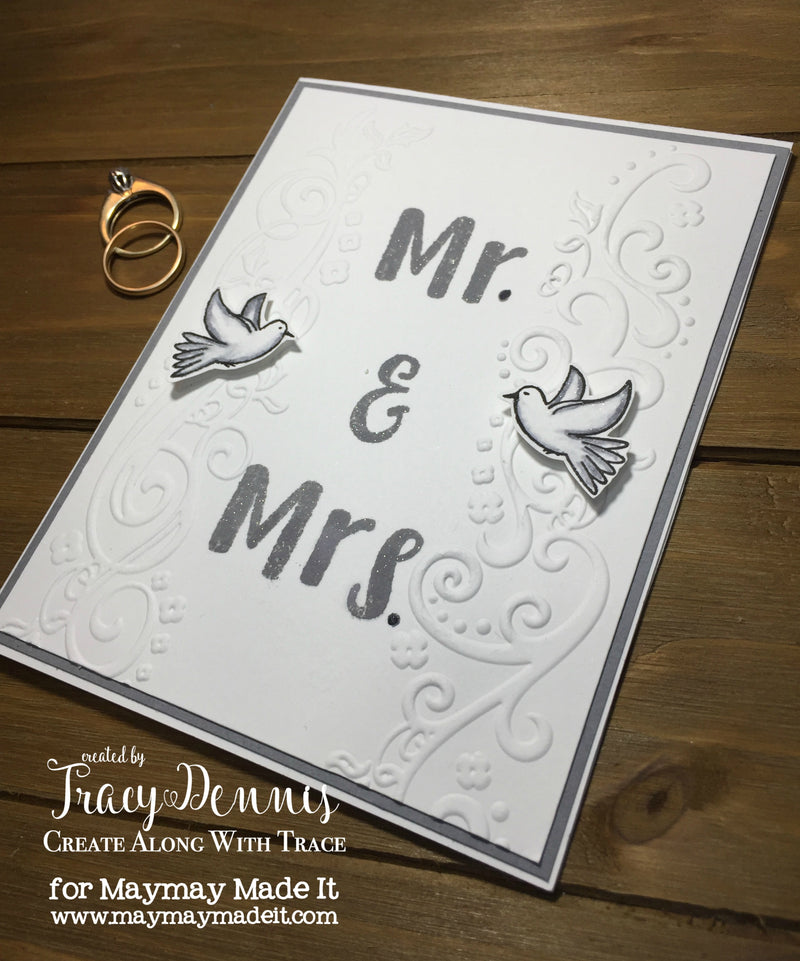 World Card Making Day- Mission InCARDible - Wedding Card