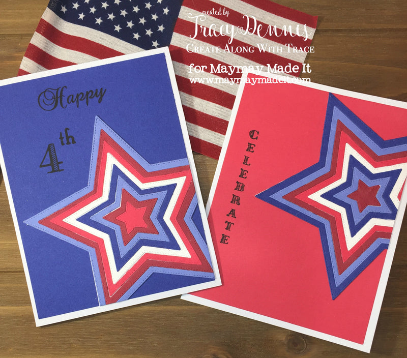 Die Cut 4th of July Card