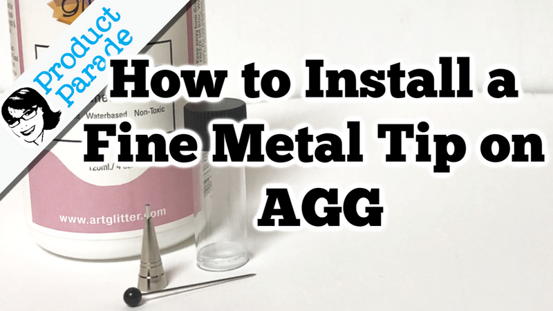 How to Install a Fine Metal Tip on Art Glitter Glue
