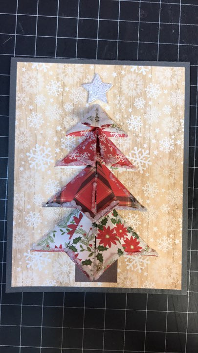 Folded Paper Christmas Tree
