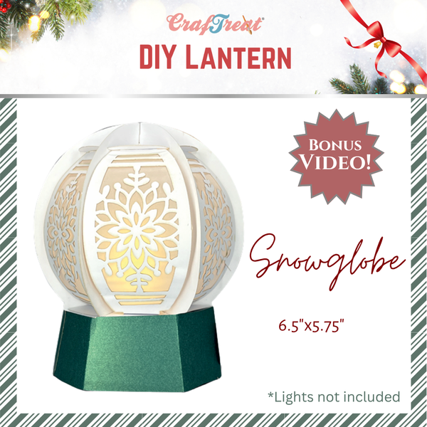 Craftreat DIY Paper Lanterns - Snowglobe {C715}