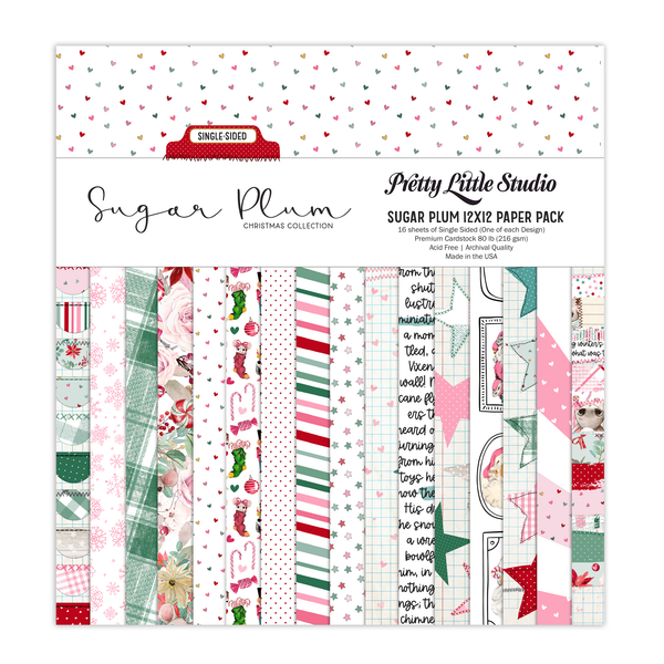 Pretty Little Studio 12x12 Sugar Plum MAIN Paper Pack {F604}