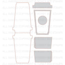Honey Bee Stamps: Coffee Cup Card Die Set {N01}