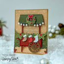 Honey Bee Stamps: Christmas Market Cart Add-On Die Set {N09}