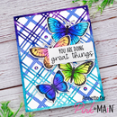 Pink & Main Plaid Cover Die Panel A {X133}