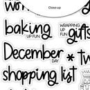 Pretty Little Studio Sugar Plum Merry & Bright Die-Cut Ephemera Words