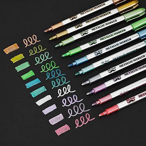 Mr. Pen Vibrant Colors Metallic Art Markers