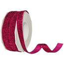 1/4" Black Velvet Glitter Ribbon