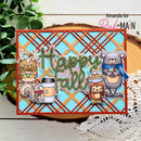 Pink & Main Plaid Cover Die Panel B {D142}