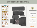Craftreat Black Vintage Camera Blank Precut Album Base {C1103}