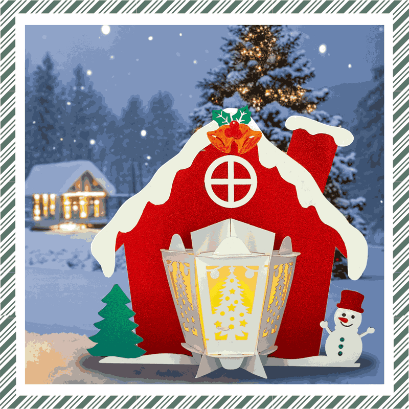 Craftreat DIY Paper Lanterns - Winter House {F605}