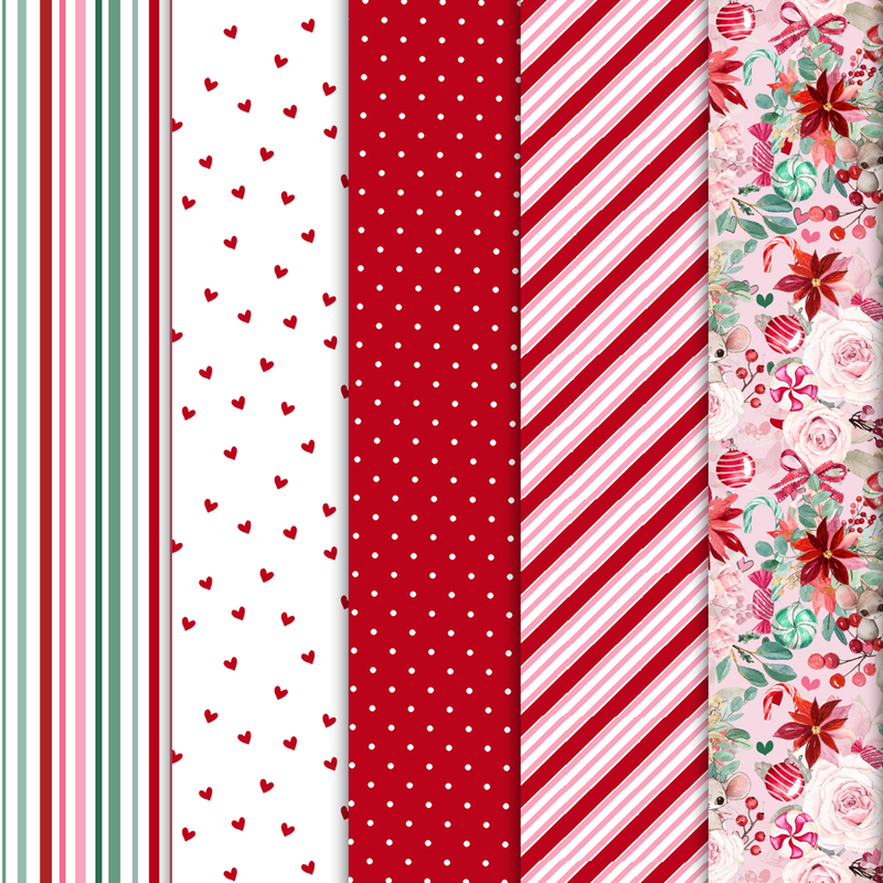 Pretty Little Studio 6x6 Sugar Plum ACCENT Paper Pack {C601}