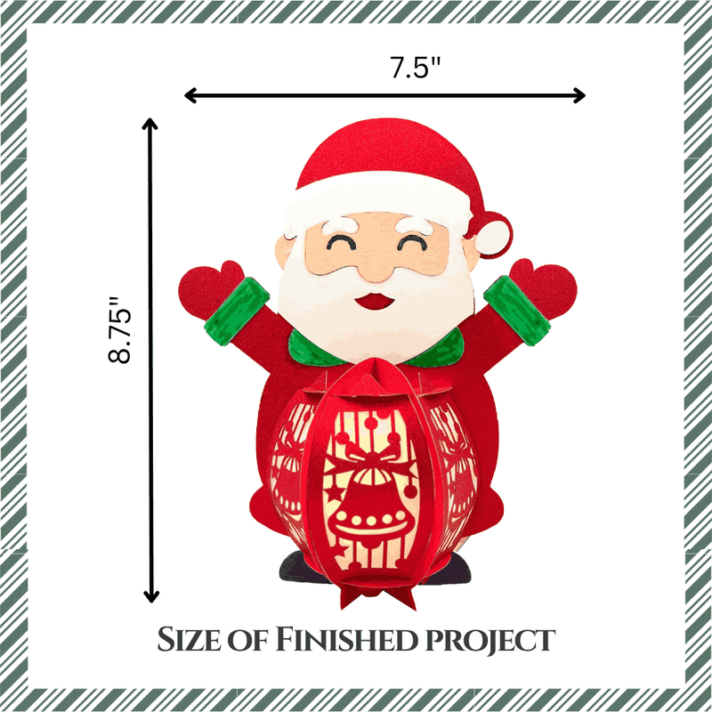 Craftreat DIY Paper Lanterns - Santa