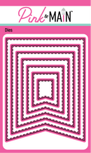 Pink & Main Thick Flag Banner Dies {K25}