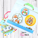 Pink & Main Layered Circles Dies {W77}