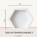 Craftreat 3D Fold Shapes - White Assorted Shapes Paper Frames 6pcs. {C402}