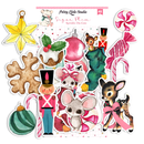 Pretty Little Studio Sugar Plum Sprinkles Christmas Ephemera Pack