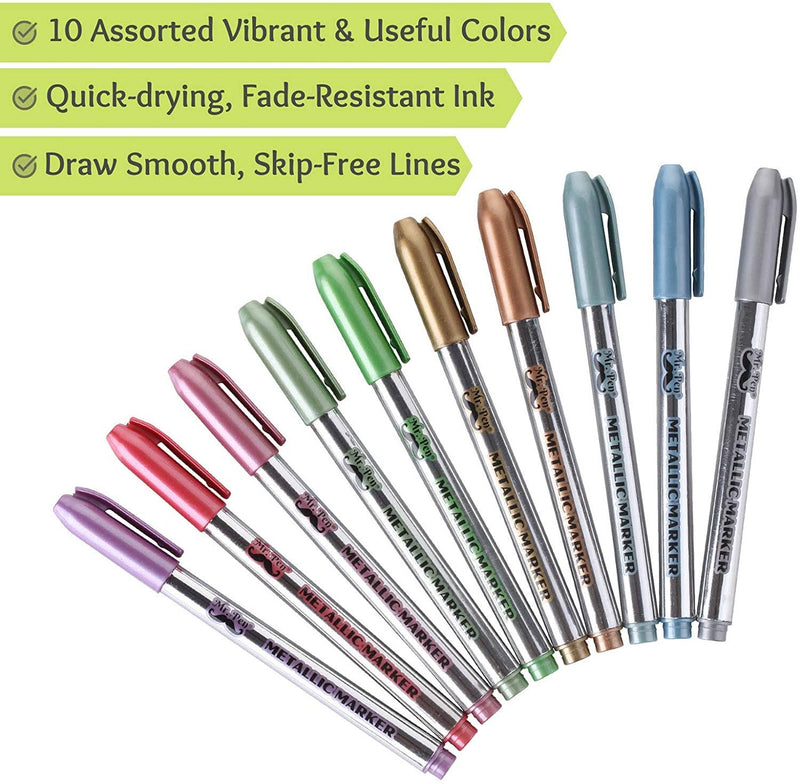 Mr. Pen Vibrant Colors Metallic Art Markers