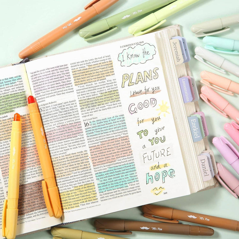 Mr. Pen Vibrant Colors Gel Highlighter Set - 16 Pack {E210}